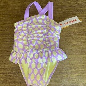 NWT Cat & Jack swimsuit size 3-6M